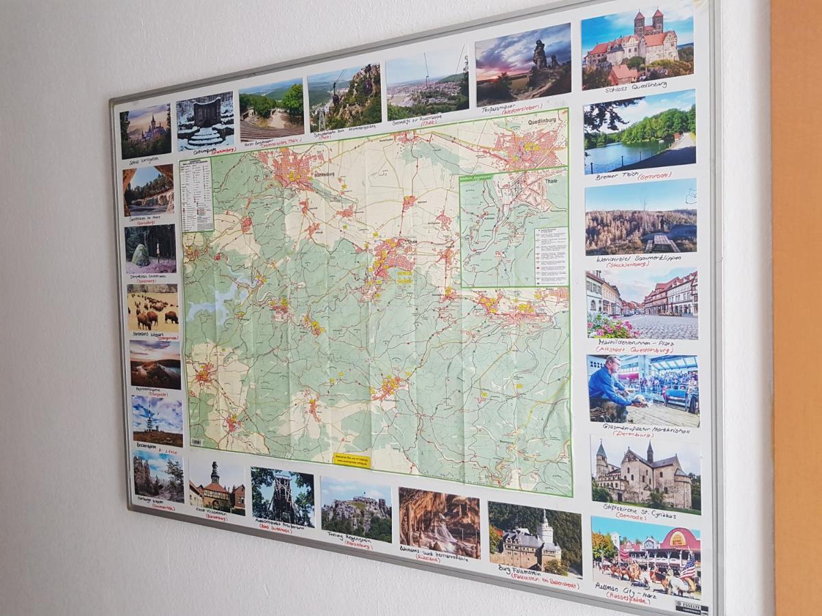 Ferienwohnung Burgenblick Thale Dış mekan fotoğraf